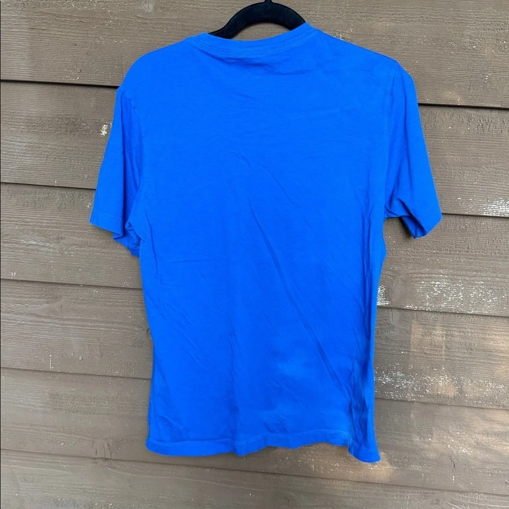 Nike Royal Blue Women’s Tee with White Logo size Medium